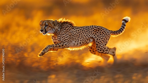 Thrilling Asiatic Cheetah Handheld Motion