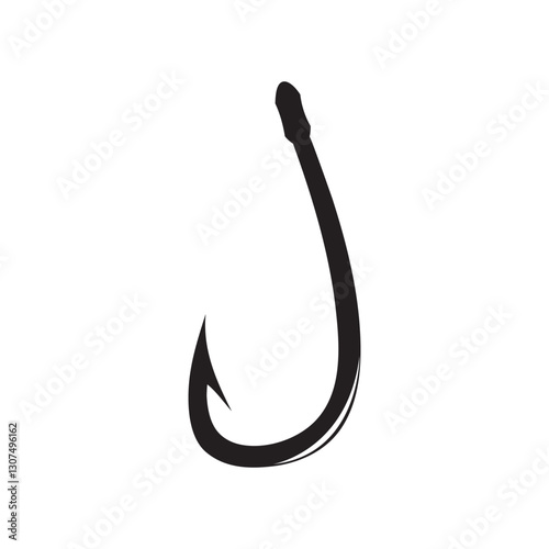 Bait Lure Fish Hook Jig for Fish Angler Sport Fishing logo design
