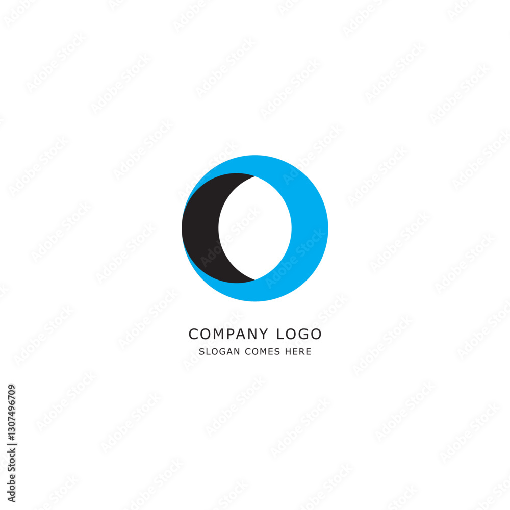 modern abstract circular shape with bold blue and black contrast, minimalist geometric design perfect for branding, digital art, and contemporary creative concepts modern abstract circular shape with bold blue and black contrast, minimalist geometric design perfect for branding, digital art, and contemporary creative concepts