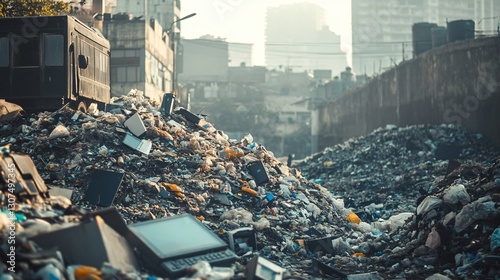 Urban Waste Piles: Electronic Garbage in City