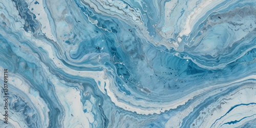 Blue ocean wave background. Blue and white water ocean background.
