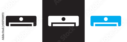 Home interior icon set. Furniture and house decoration icon. Isolated on white and black background. Vector illustration. EPS 10