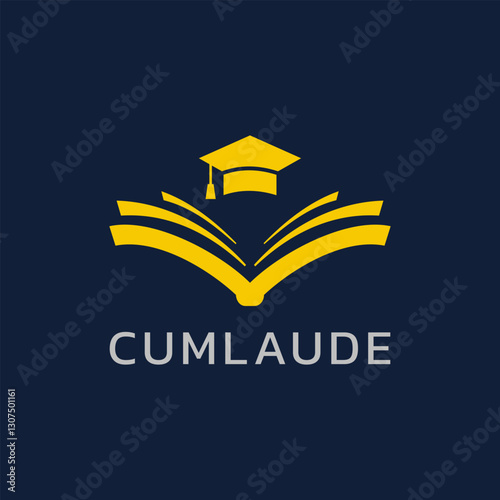 Graduation icon logo vector design