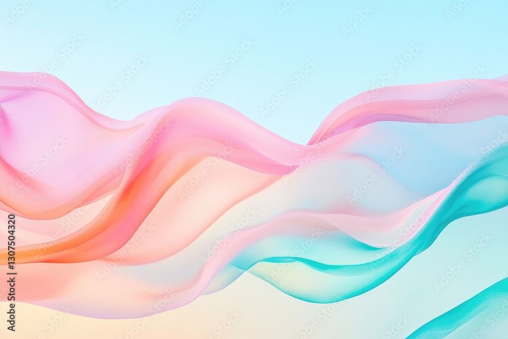 serene pastel waves create atmospheric abstract design background in soft soothing hues serene pastel waves create atmospheric abstract design background in soft soothing hues