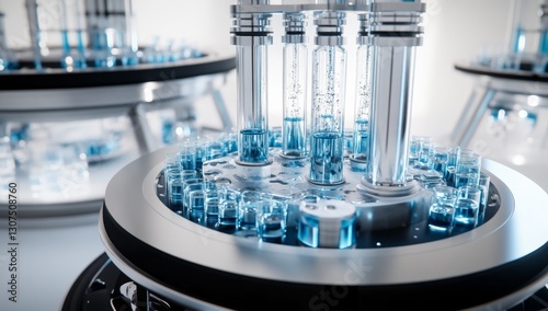 Automated lab equipment transferring liquids