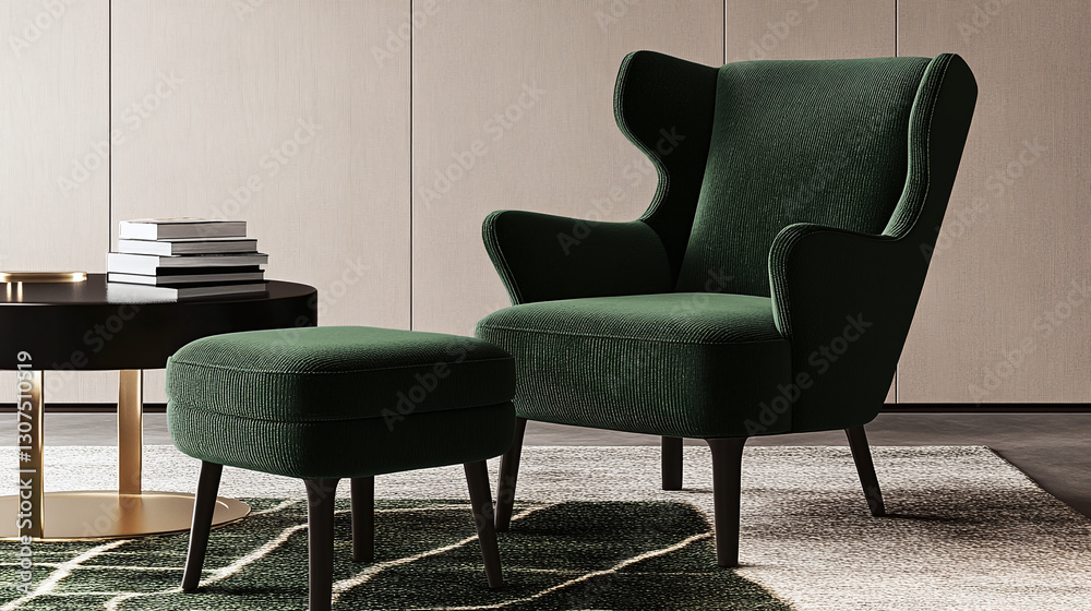 Obraz premium Opulent Hotel Lounge With Elegant Furniture And Stylish Decor