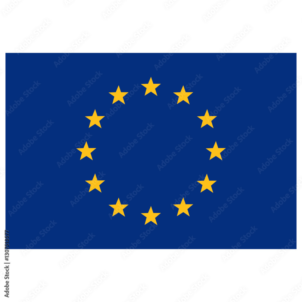 Flag of european union official eu vector image Flag of european union official eu vector image
