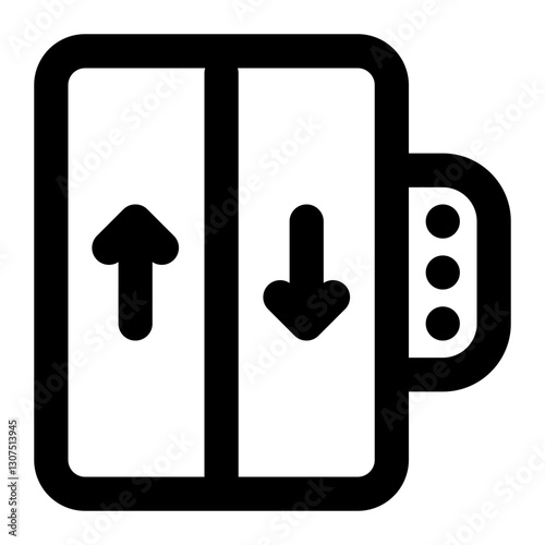 elevator icon for illustration