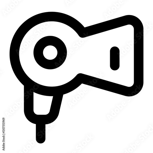 hair dryer icon for illustration