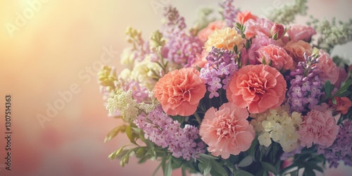 Wallpaper Mural Colorful bouquet of fresh flowers arranged for decoration in soft morning light Torontodigital.ca