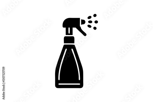 Shower Spray Icon Vector Illustration for Bathroom and Plumbing Design

