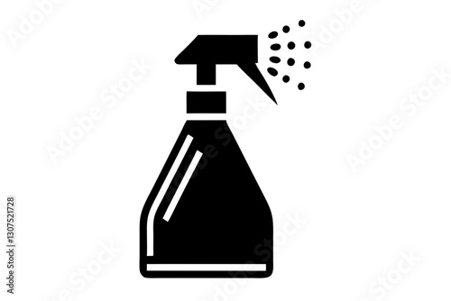 Shower Spray Icon Vector Illustration for Bathroom and Plumbing Design

