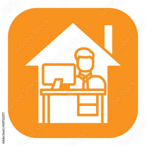 Working at Home Icon