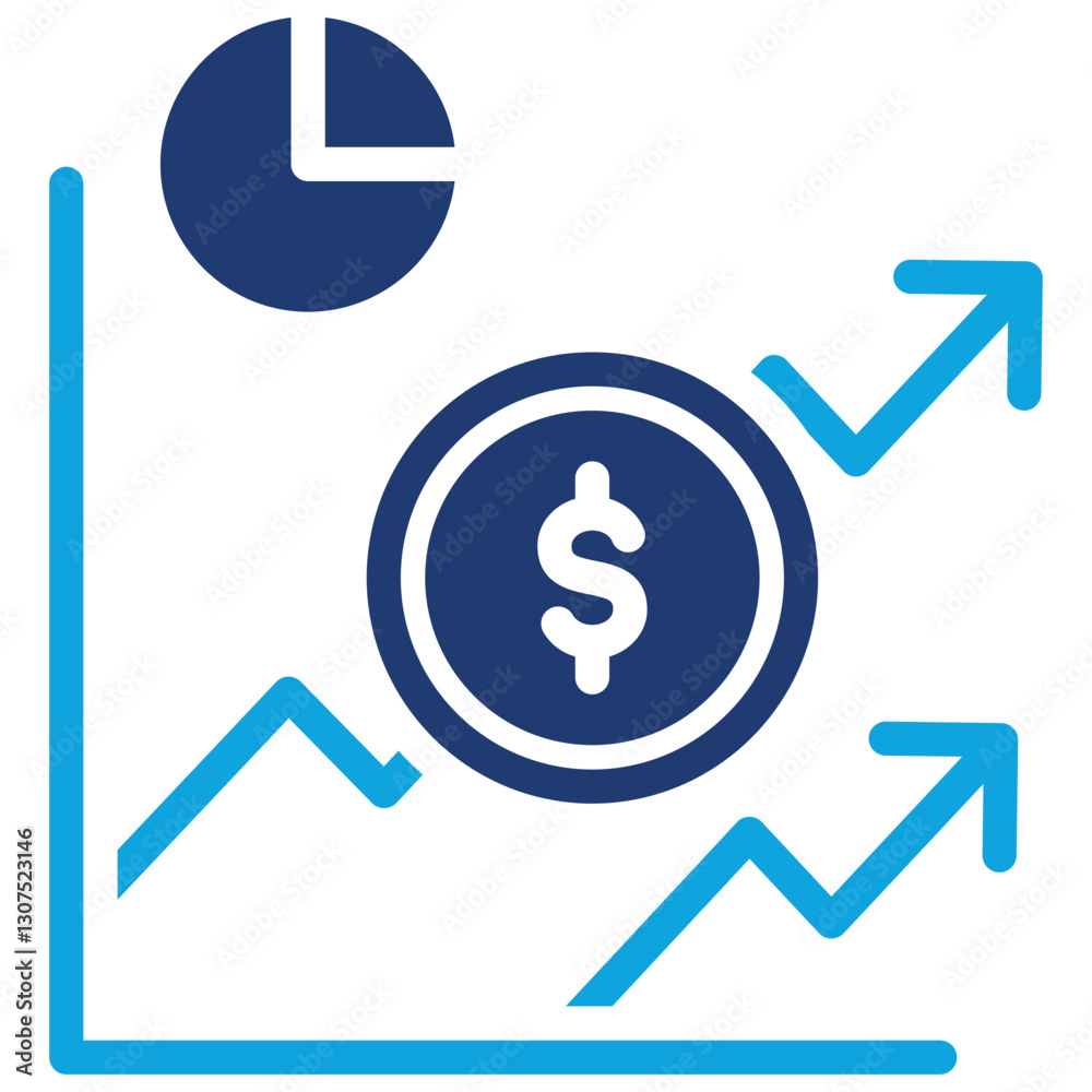 Index Fund mixed color icon