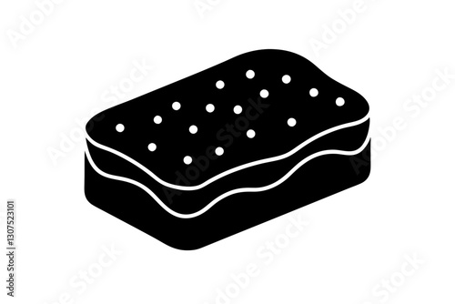 Sponge Icon – Vector Illustration for Cleaning and Household Designs

