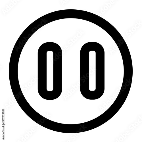 pause  icon for illustration