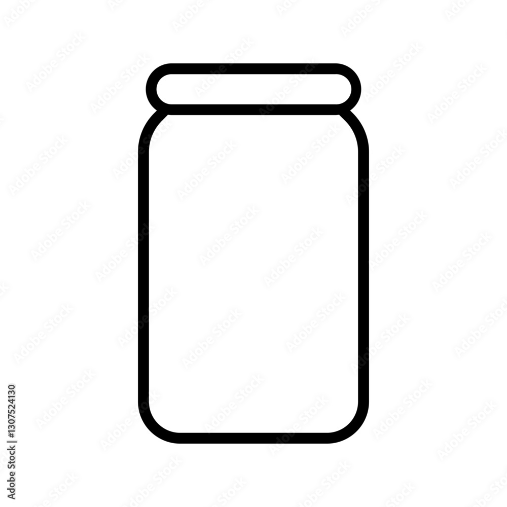 honey jar icon color editable on white background honey jar icon color editable on white background