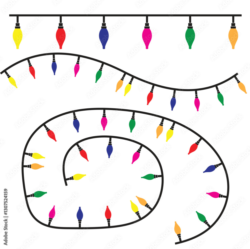 string lights brush and brush , Christmas light , pattern , seamless pattern