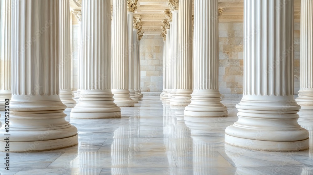 Old white pillars. Roman style stone pillars or columns, real marble pillar from ancient Greek architecture Old white pillars. Roman style stone pillars or columns, real marble pillar from ancient Greek architecture