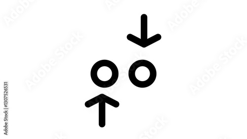 exchange. exchange Animation. exchange Animation in transparent background 4K.  Exchange icon in trendy flat style. Reverse symbol for your web site design