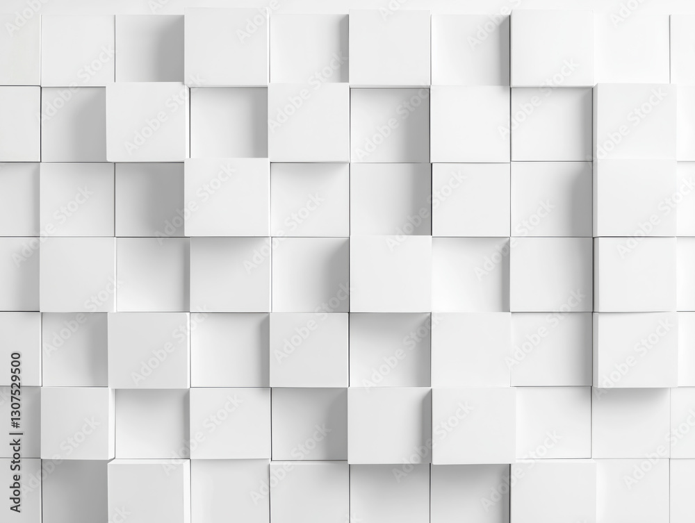 White cubes creating abstract modern background design White cubes creating abstract modern background design