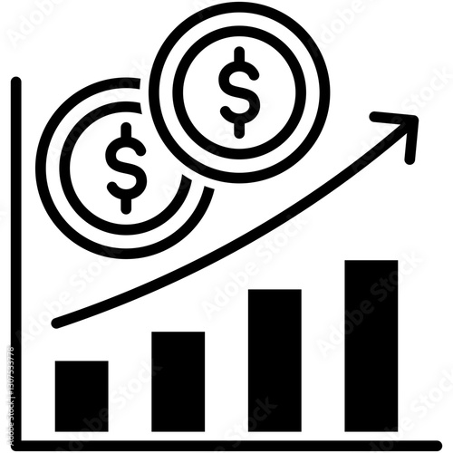 Capital Gains outline icon
