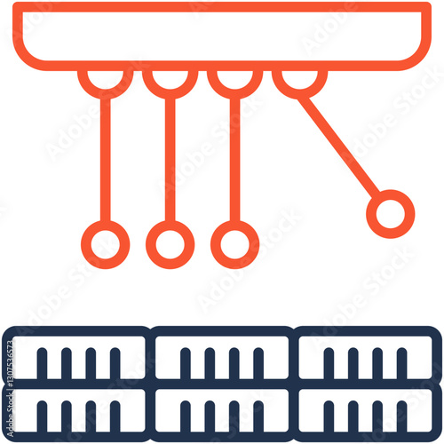 Momentum Investing outline color icon