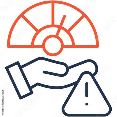 Risk Tolerance outline color icon