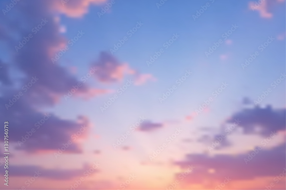 Fototapeta premium Colorful clouds in the Winter Sky during sunset , background.