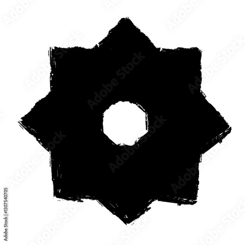 Polygonal Brush Set for Dynamic Illustrations