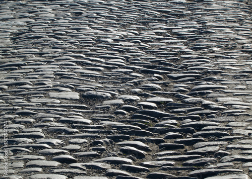 Cobbles at the Belle Vue street, Dour
