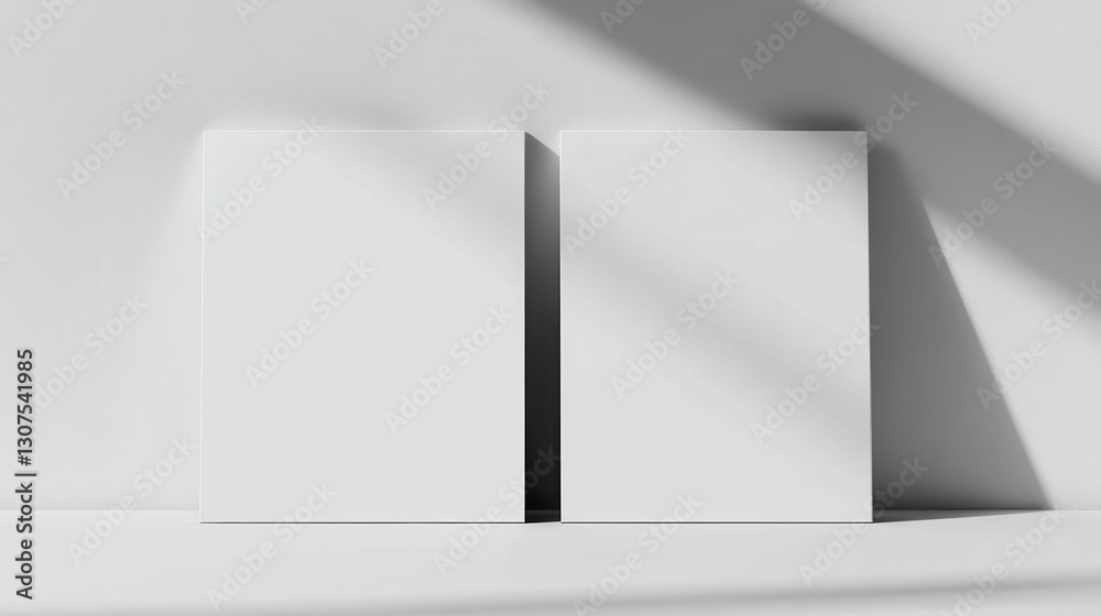 Square Tri Fold Brochure Mockup Template with Changeable Background Square Tri Fold Brochure Mockup Template with Changeable Background