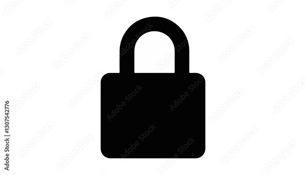 Lock symbol on a white background Lock symbol on a white background