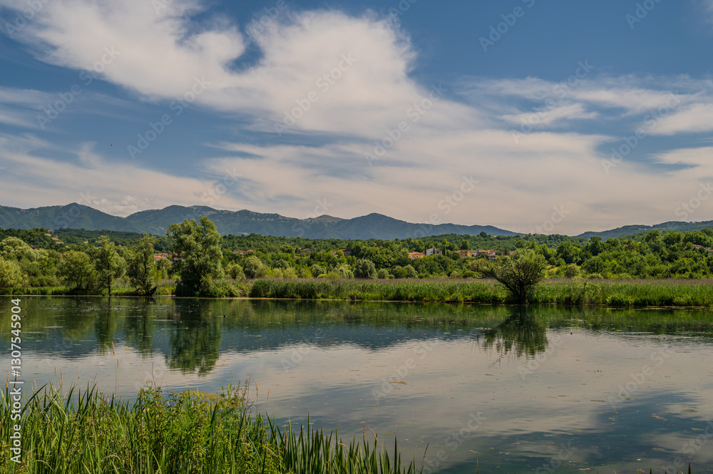 Posta Fibreno lake nature reserve, Frosinone, Italy Posta Fibreno lake nature reserve, Frosinone, Italy