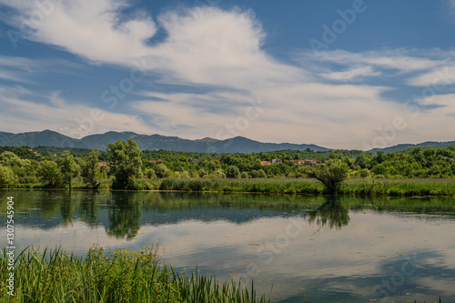 Posta Fibreno lake nature reserve, Frosinone, Italy