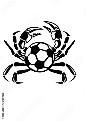  football crabe logo club