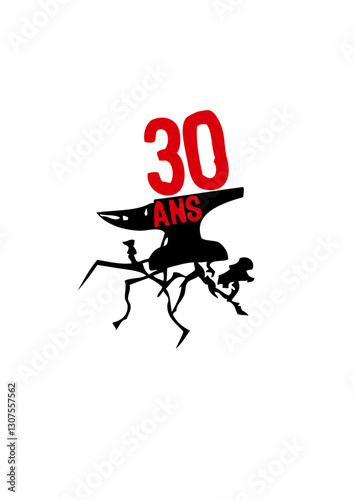 30 ans enclume fissure anniversaire