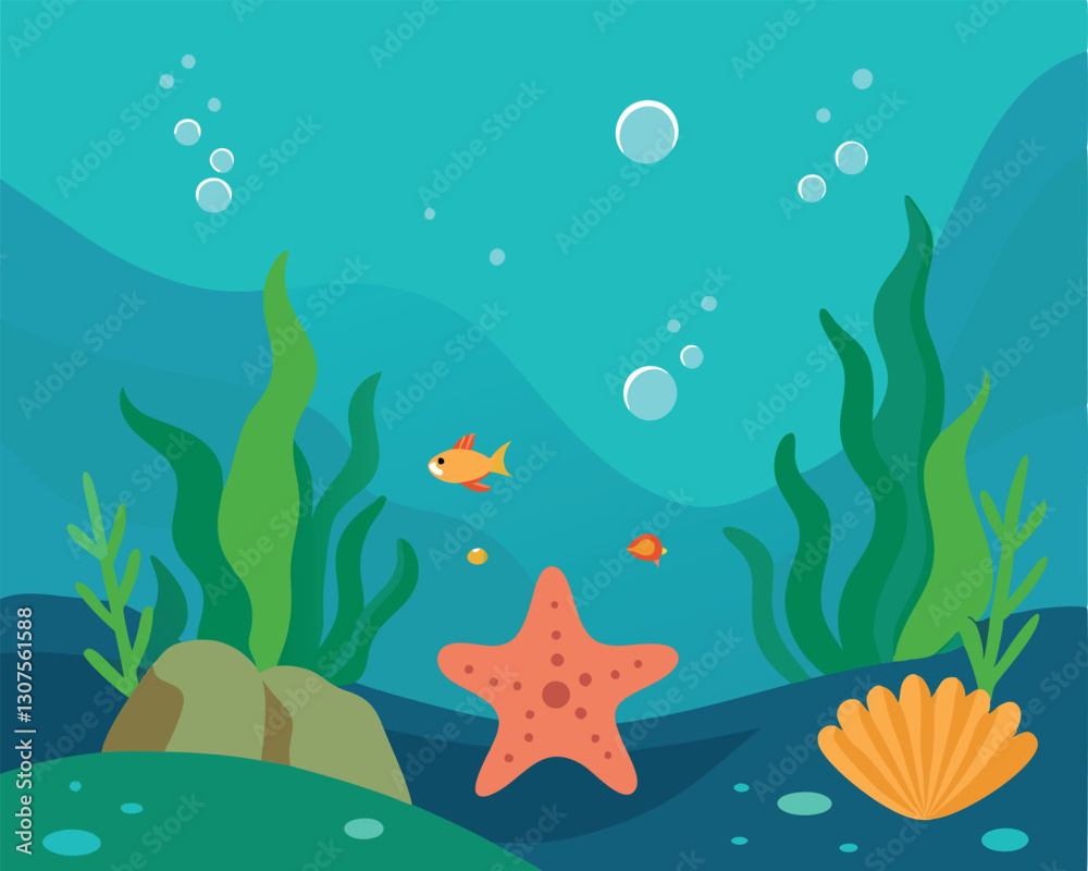 Calm Marine Environment with Sea Elements
Calm Marine Environment with Sea Elements