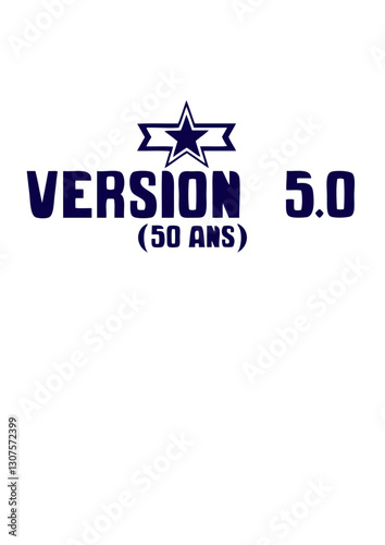 50 ans version anniversaire etoile