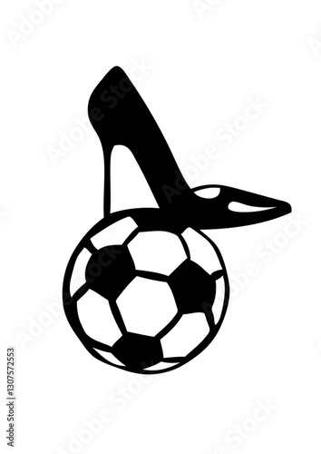 football chaussure talon aiguille femme