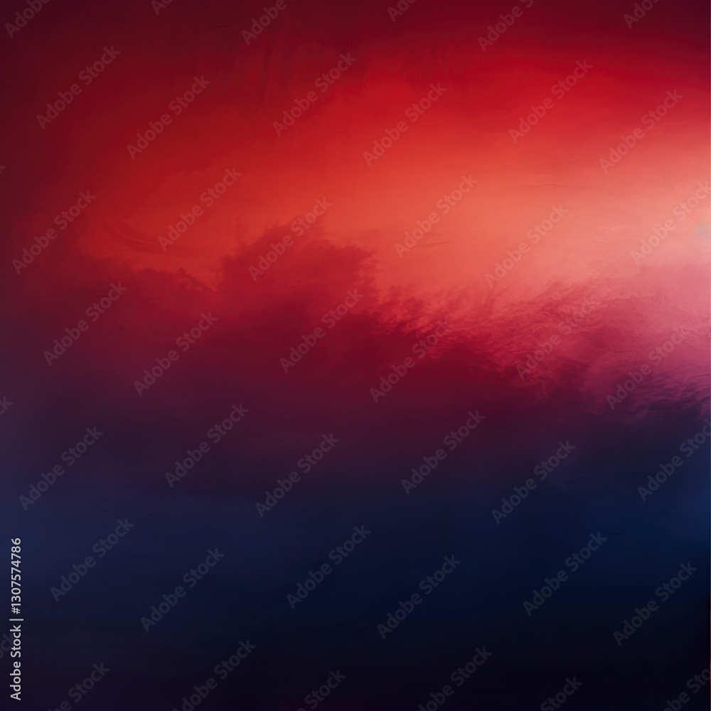 Fototapeta premium Abstract Moody Gradient Sky Deep Blue to Intense Red