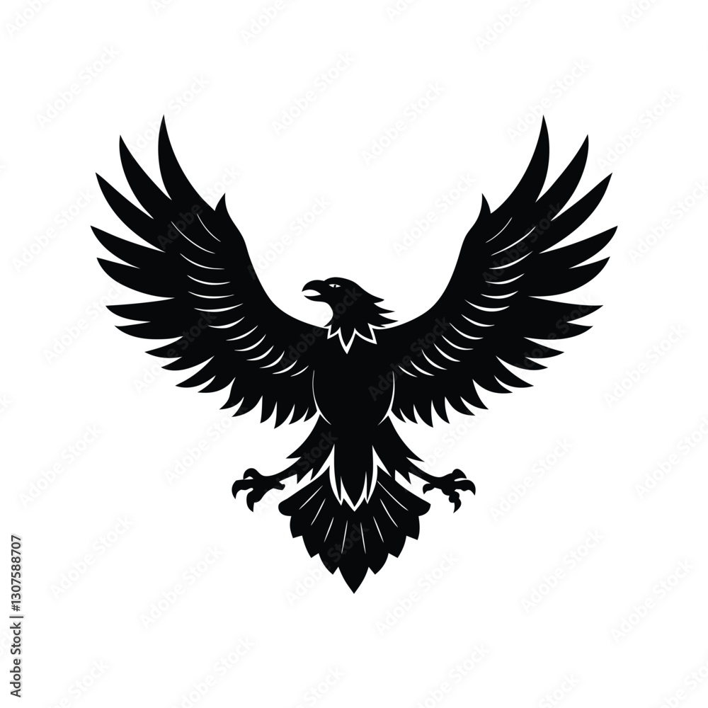 Fototapeta premium eagle of a silhouette art