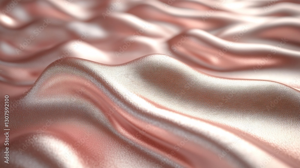 Soft rose silk drapes elegantly flowing waves gentle light illuminates luxurious texture. AI Generated Soft rose silk drapes elegantly flowing waves gentle light illuminates luxurious texture. AI Generated