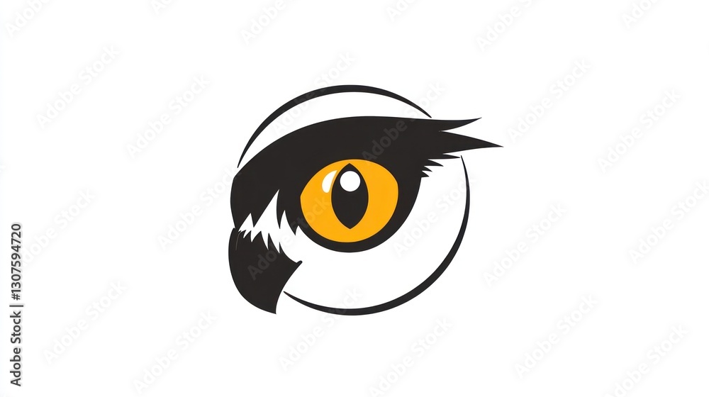 Obraz premium Owl Eye Logo Design (1)