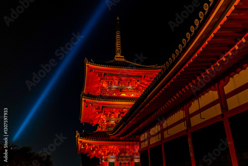 京都　清水寺ライトアップ