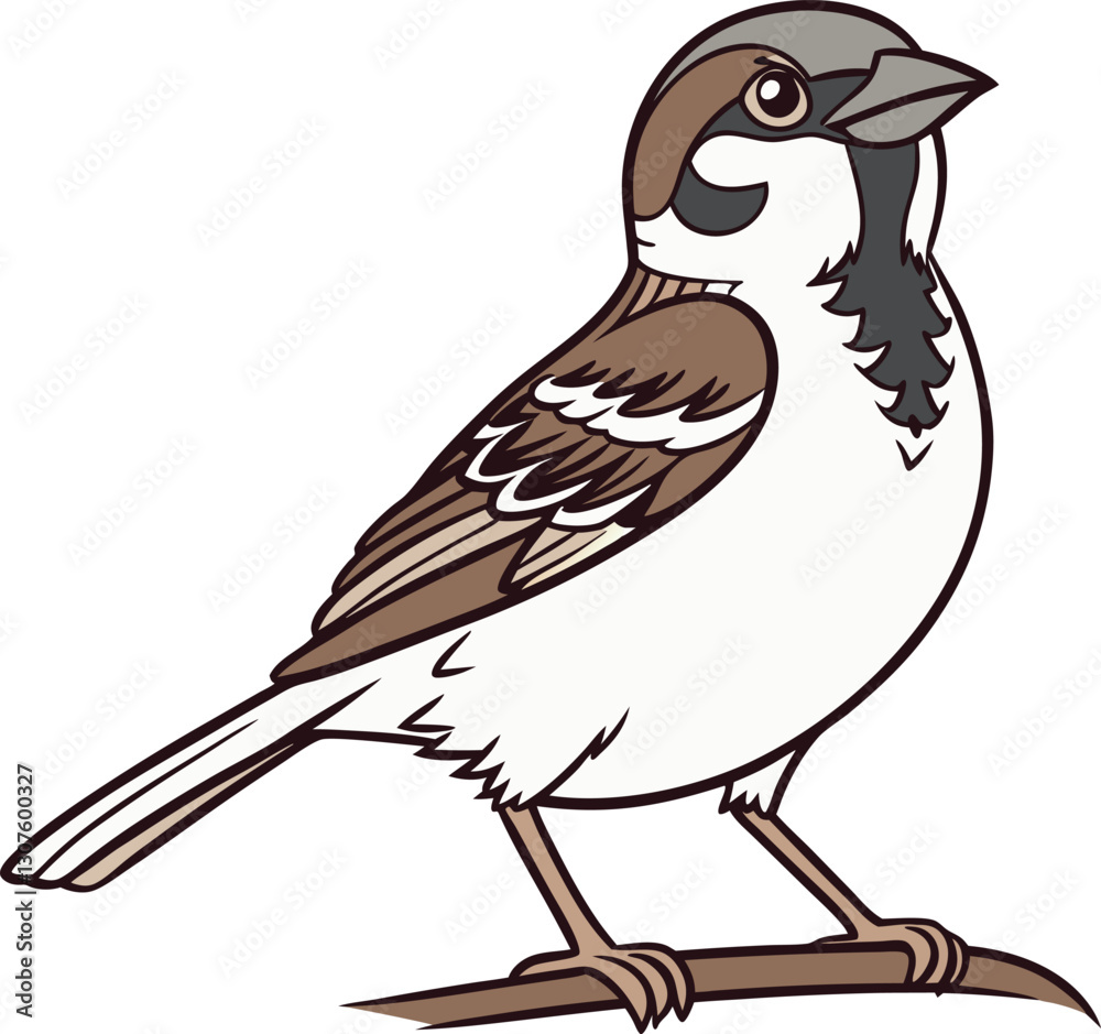 Fototapeta premium Sparrow vector design
