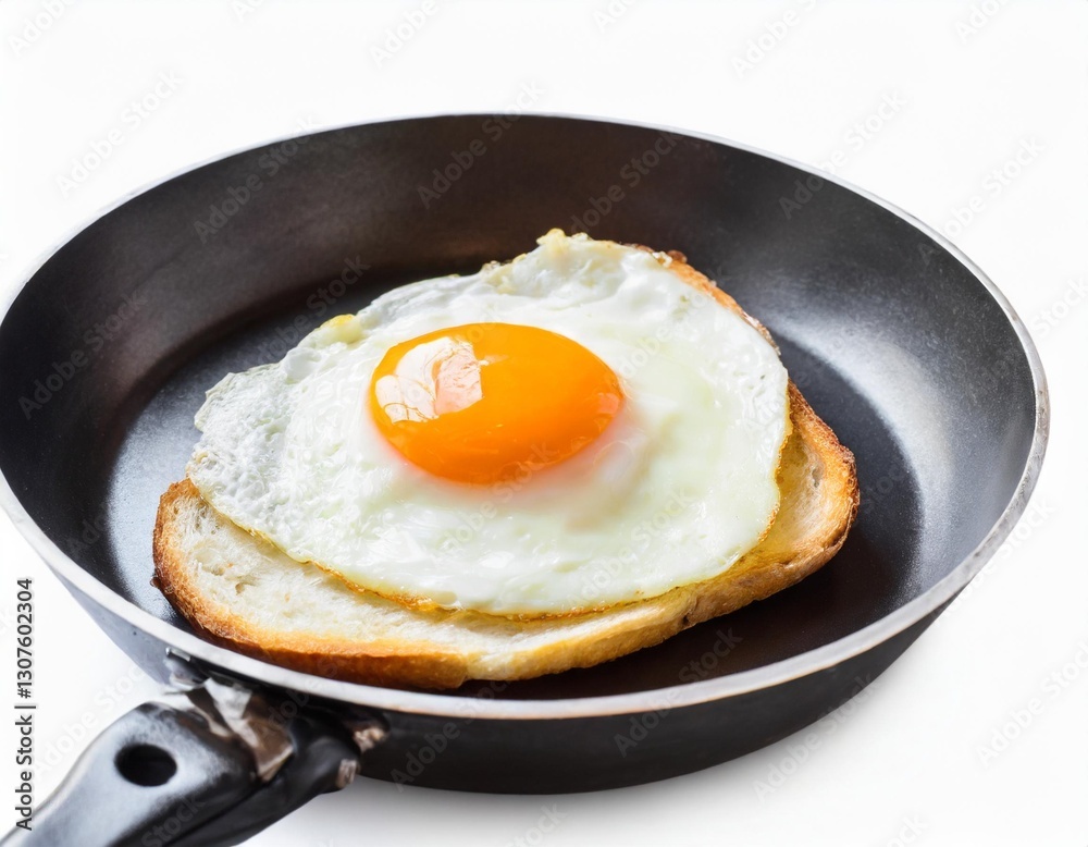 Fried Egg: Sunny-Side Up Isolated with Clipping Path Fried Egg: Sunny-Side Up Isolated with Clipping Path