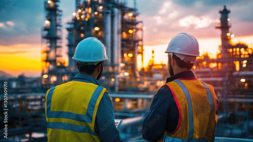 Oil Refinery Workers Oil Refinery Workers