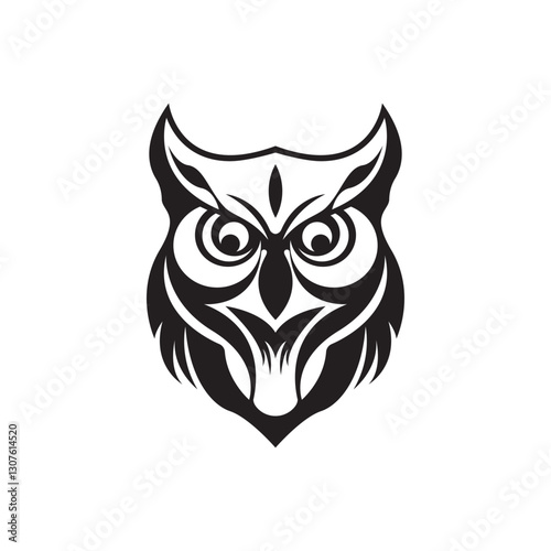 Owl logo icon design animal and simple business