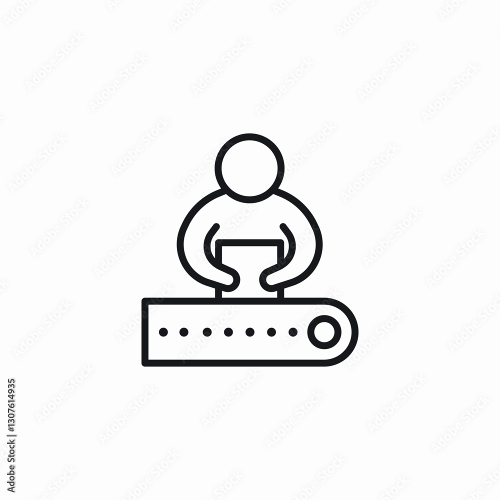 factory work icon sign vector factory work icon sign vector